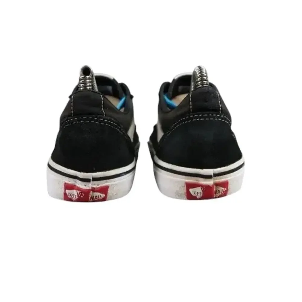 Vans Shoes Kids 5 Sneakers Old Skool Skate Casual Black Suede Canvas Trainer Low